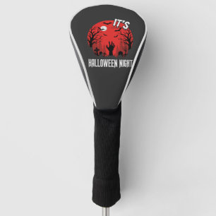 Halloween Night Spooky Graveyard Vector Golf Head Cover