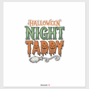 Halloween Night Taddy Vintage Witch Broom Shirt De