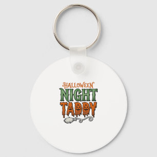 Halloween Night Taddy Vintage Witch Broom Shirt De Key Ring