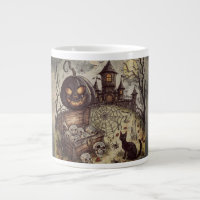 Halloween Night :  The Scary Black Pumpkin Guards 