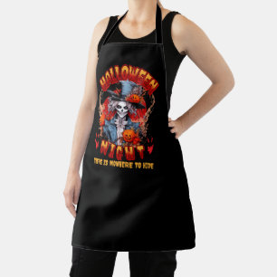 Halloween Night There Is Nowhere To Hide Apron