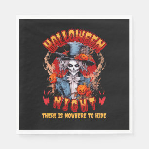 Halloween Night There Is Nowhere To Hide Napkin