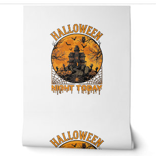 Halloween Night Today Haunted Mansion Pumpkins Owl Wallpaper