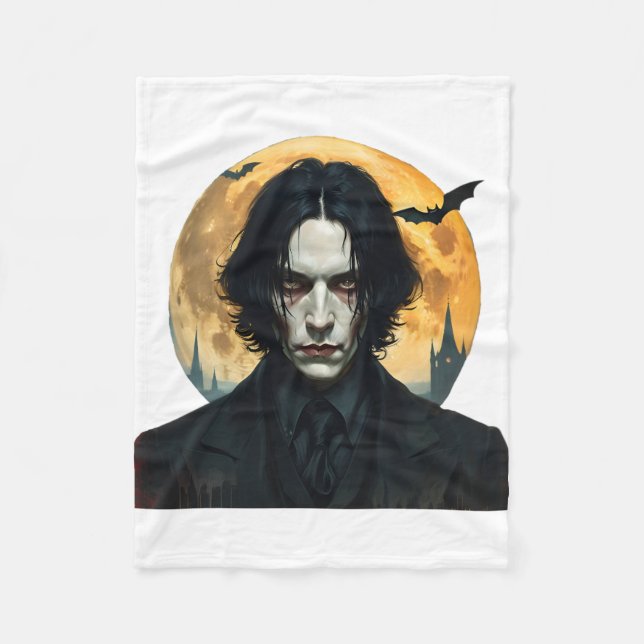Halloween Night - Vampire Rising Fleece Blanket (Front)