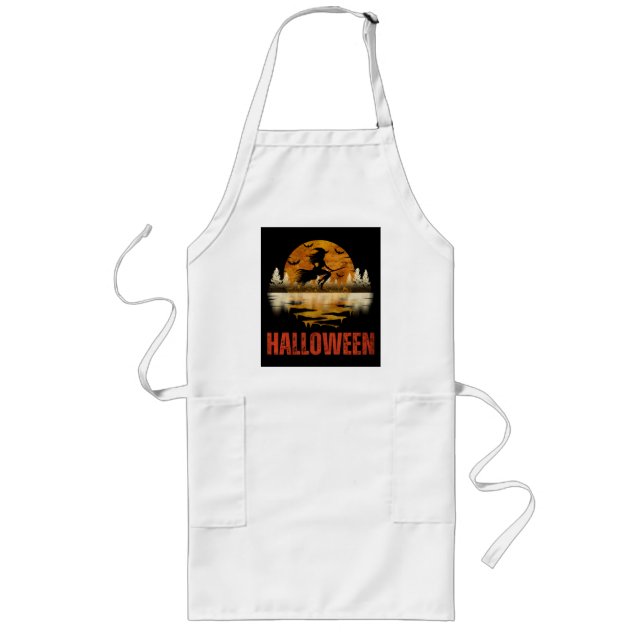 HALLOWEEN NIGHT WITCH LONG APRON (Front)