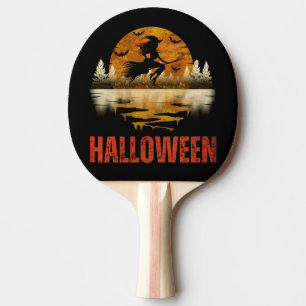 HALLOWEEN NIGHT WITCH PING PONG PADDLE