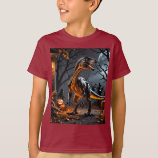 Halloween Night With A Velociraptor T-Shirt