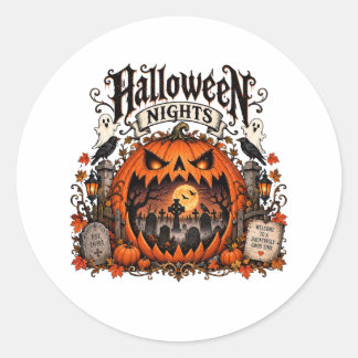 Halloween Nights Pumpkin Sticker
