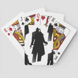 halloween nosferatu playing cards