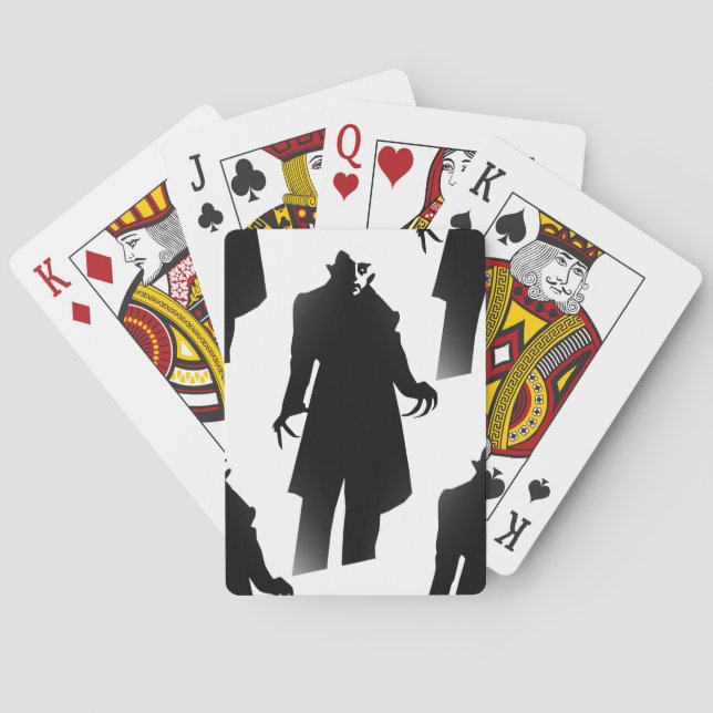 halloween nosferatu playing cards (Back)