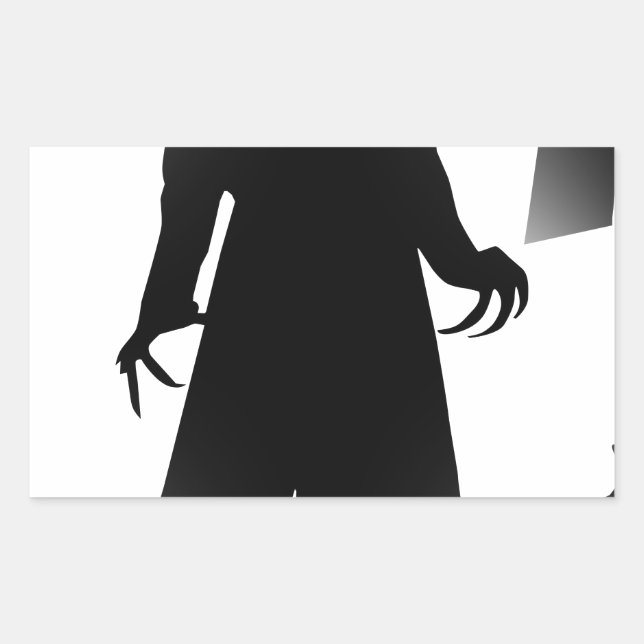 halloween nosferatu rectangular sticker (Front)