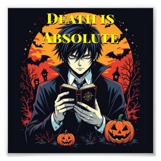 Halloween notebook theme photo print (Front)