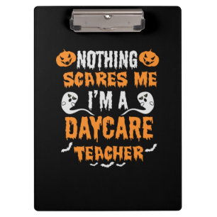 Halloween Nothing Scares Me Birthday Clipboard