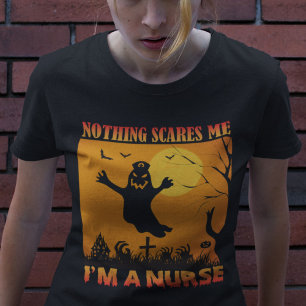 Halloween Nothing Scares Me I'M A Nurse T-Shirt