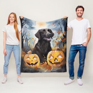 Halloween Nova Scotia With Pumpkins Scary  Fleece Blanket