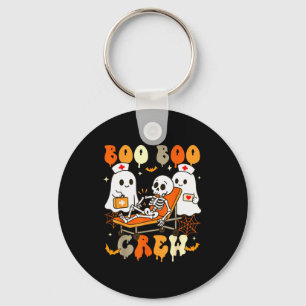 Halloween Nurse Boo Boo Crew Ghost Doctor Paramedi Key Ring