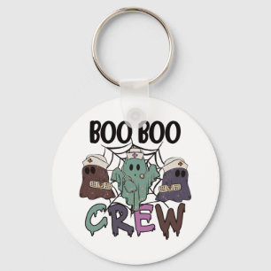 Halloween Nurse Boo Boo crew Key Ring