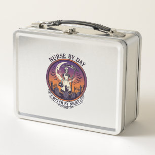 Halloween Nurse By Day_1 Metal Lunch Box