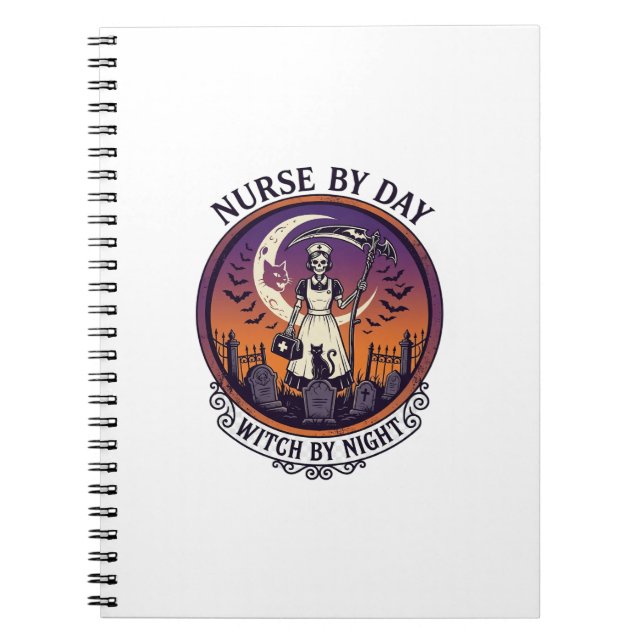 Halloween Nurse By Day_1 Notebook (Front)