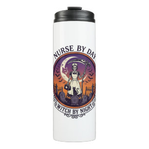 Halloween Nurse By Day_1 Thermal Tumbler
