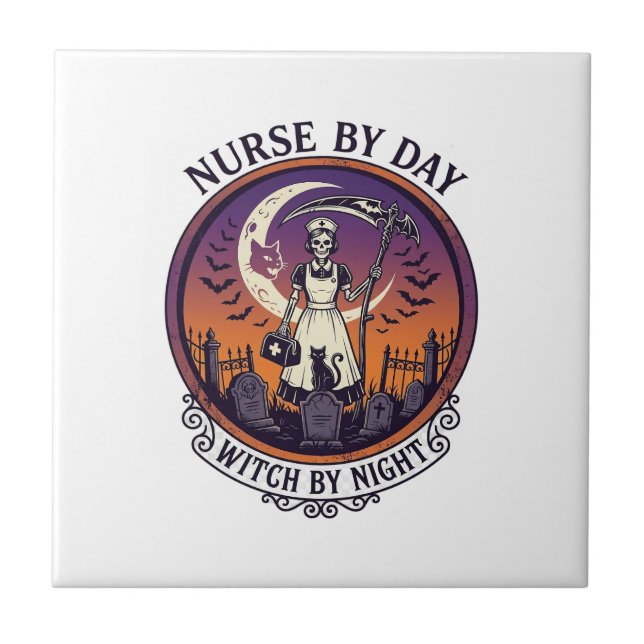 Halloween Nurse By Day_1 Tile (Front)