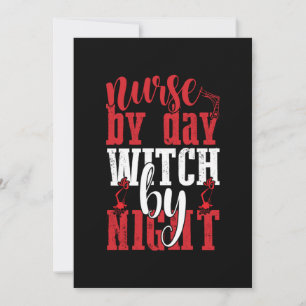 Halloween Nurse By Day Witch By Night Save The Date