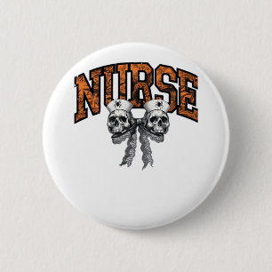 Halloween Nurse Coquette Bow Classic T-Shirt 6 Cm Round Badge
