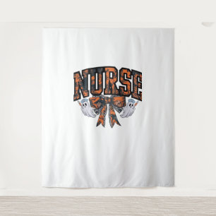 Halloween Nurse Coquette Bow Fall Classic T-Shirt Tapestry