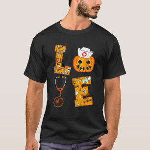 Halloween Nurse cute Love Nurse Halloween Nursing T-Shirt