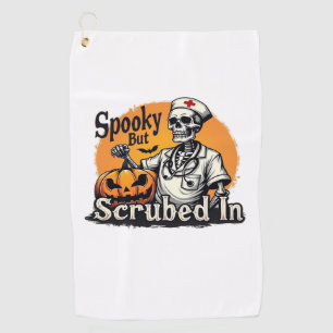 Halloween Nurse Design Oversized T-Shirt Golf Towel
