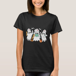 Halloween Nurse Ghost Nurses Medical Halloween Hea T-Shirt