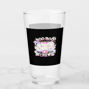 Halloween Nurse Ghost Squad Boo Boo Crew Funny Spo Glass
