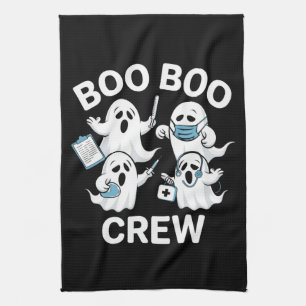 Halloween Nurse Gift Boo Boo Crew Nurse Tea Towel