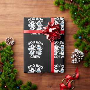 Halloween Nurse Gift Boo Boo Crew Nurse Wrapping Paper