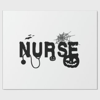 Halloween Nurse Hospital Wrapping Paper