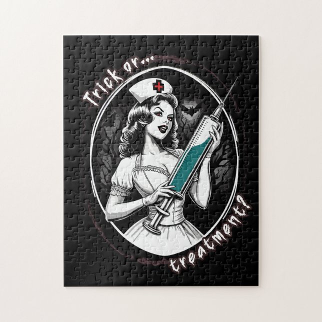 Halloween Nurse Jigsaw Puzzle (Vertical)