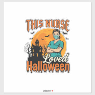 Halloween Nurse Loved Halloween Vintage Spooky_1