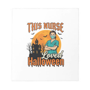 Halloween Nurse Loved Halloween Vintage Spooky_1 Notepad