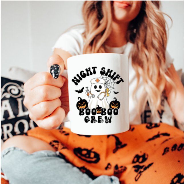 Halloween Nurse Mug – Night Shift BOO BOO Crew (Creator Uploaded)
