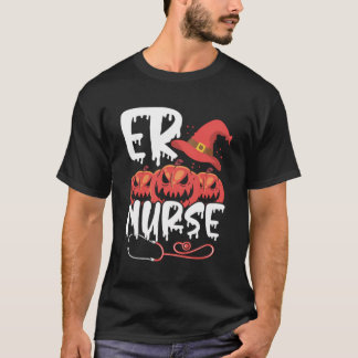 Halloween Nurse Nursing Cute Health Worker Hallowe T-Shirt