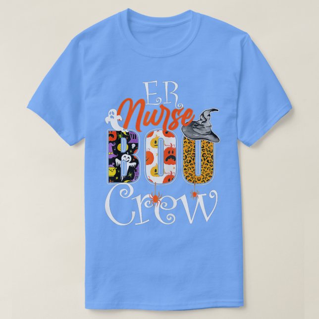 Halloween Nurse Practitioner Boo Crew,Nurse Hallow T-Shirt (Design Front)