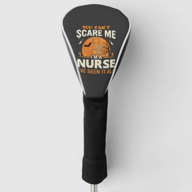 Halloween Nurse Scare Me Golf Head Cover (Front)