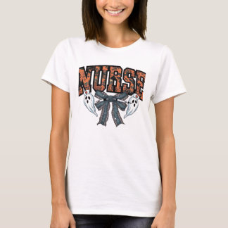 Halloween Nurse Scary Coquette Bow Classic T-Shirt