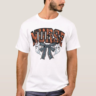 Halloween Nurse Scary Coquette Bow Classic T-Shirt