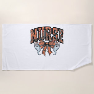 Halloween Nurse Scary Coquette Bow Classic T-Shirt Beach Towel