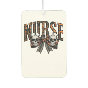 Halloween Nurse Scary Coquette Bow Classic T-Shirt Car Air Freshener