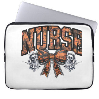 Halloween Nurse Scary Coquette Bow Classic T-Shirt Laptop Sleeve