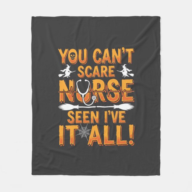 Halloween Nurse Seen It All Design_1 Fleece Blanket (Front)