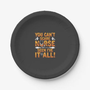 Halloween Nurse Seen It All Design_1 Paper Plate