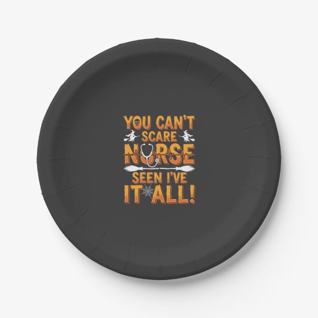Halloween Nurse Seen It All Design_1 Paper Plate (Front)